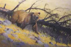 William Alther, Out for a Stroll, Oil on board