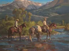 Chad Poppleton, Halfway to the Headwaters, Oil on canvas