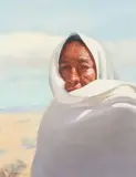 Roseta Santiago, Desert Light, Oil on canvas