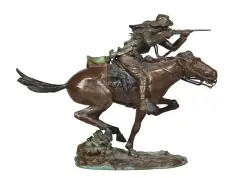 Kenneth Ottinger, When the Red Men Wore Blue Coats, Bronze, cast number 7/16