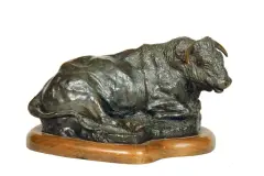 Bull by George Phippen, Bronze, cast number 21/50, sold Jun 2020