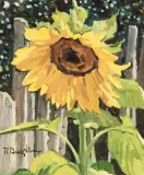 Robert Daughters, Happy Flower, Oil on canvas