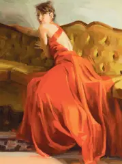Michelle Torrez, French Woman’s Couch, Oil on canvas