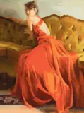 Michelle Torrez, French Woman’s Couch, Oil on canvas