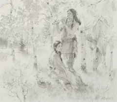Aspen Courtship Song by R.S. Riddick, Graphite, sold Jun 2020