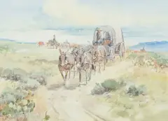 Robert Pummill, Cactus Country, Watercolor