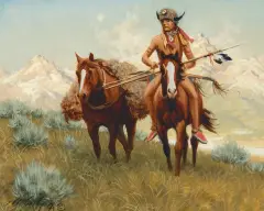 After the Encounter by Frank McCarthy, Oil on canvas, sold Jun 2020