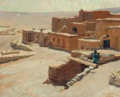Warren Rollins, Blue Canyon, Arizona, Oil on canvas