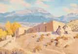 Sheldon Parsons, Santa Fe Baldy, Nambe, Oil on board