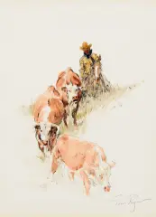 Tom Ryan, Hill Country, Watercolor