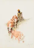 Tom Ryan, Hill Country, Watercolor