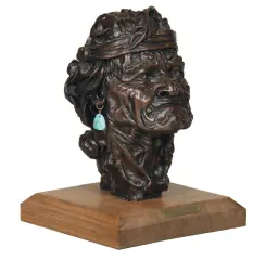R. Brownell McGrew, The Navajo, Tse Gedde, Bronze, cast number 6/20