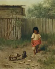 Grace Carpenter, Mannie’s Little Girl, Oil on canvas
