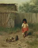 Grace Carpenter, Mannie’s Little Girl, Oil on canvas