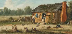William A. Walker, Loe Country Cabin, Oil on board