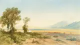 John Henry Hill, Overland Ranch, Ruby Valley, Nevada, Watercolor