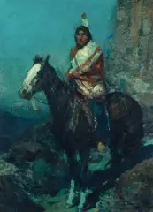 Big Eagle by Frank Tenney Johnson, Oil on canvas, sold Jun 2020