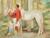 Bert Geer Phillips, Taos Indian with His Horse