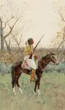 Henry Farny, Indian on Horseback