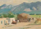 Oscar E. Berninghaus, Summer Day Taos New Mexico