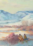 Joseph Henry Sharp, Stalking Game Big Horn Montana
