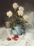 Clark Hulings, Still Life with Antique Chinese Jar, Oil on canvas