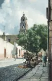 Clark Hulings, Market Day, San Miguel de Allende, Oil on canvas