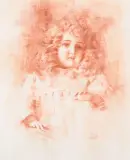 Richard Schmid, Ginny’s Doll, Conte Crayon