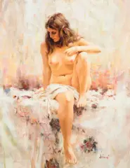 Serenity by Richard Schmid, Oil on canvas, sold Jun 2020