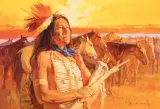 Roy Andersen, Four Legged Gold, Oil on canvas