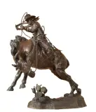Fred Fellows, Riding Out a Bad Investment, Bronze, cast number 14/15