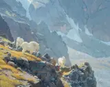 Ralph Oberg, On the Rocks, Oil on board