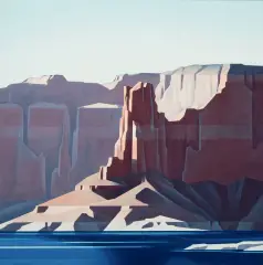 Ed Mell, Blue Water Lake Powell, Oil on canvas