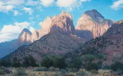 Curt Walters, Grand Temples of Zion, Oil on canvas