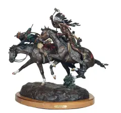 Jim Reno, Enemy Commache and Apache, Bronze, cast number 6/8