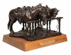 One More for the Road by Fred Fellows, Bronze, cast number 35/100, sold Apr 2021