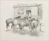 Joe Beeler, Oak Creek Tavern, Pen & Ink
