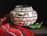 Patricia Dobson, Chile Relleno, Oil on canvas