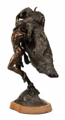 Kevin McCarthy, Calling the Buffalo, Bronze, cast number 2/20