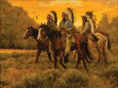 Sundown by Dan Bodelson, Oil on canvas, sold Apr 2021