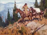 Jim Norton, Into the Clearing, Oil on board
