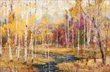 Robert Moore, October Meadow, Oil on canvas