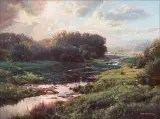 Bob Wygant, Fading Day, Oil on board