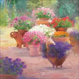 Curt Walters, Tom’s Flowers, Oil on canvas