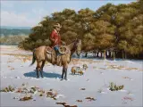 Winter Chill by Martin Grelle, Oil on canvas, sold Apr 2021