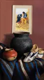 William Acheff, The Potter Wore Blue, Oil on canvas