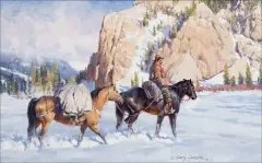 Gary Carter, Subsistence Hunter, Oil on canvas