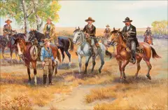 David Powell, The Tallow Faced Kid, Watercolor