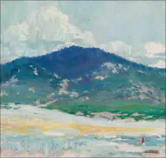 Lon Megargee, The Hills, Oil on board