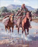 Russell Houston, Along the Gila, Oil on canvas